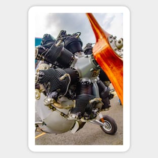 Radial Engine Plane Sticker